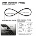 BUSH Tumble Dryer Belt Drum BELT DHB7VTDB DHB7VTDW TDV7NDW TDV7NBB