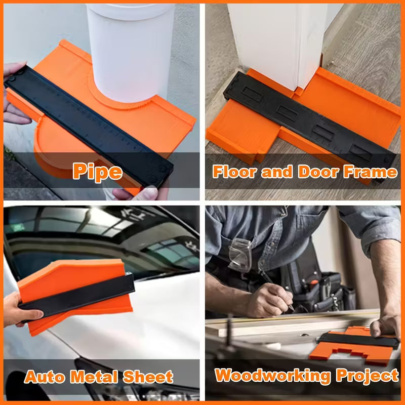 Contour Gauge Profile Tool 25 cm 10 Inch Locking Shape Duplicator for DIY Woodwork