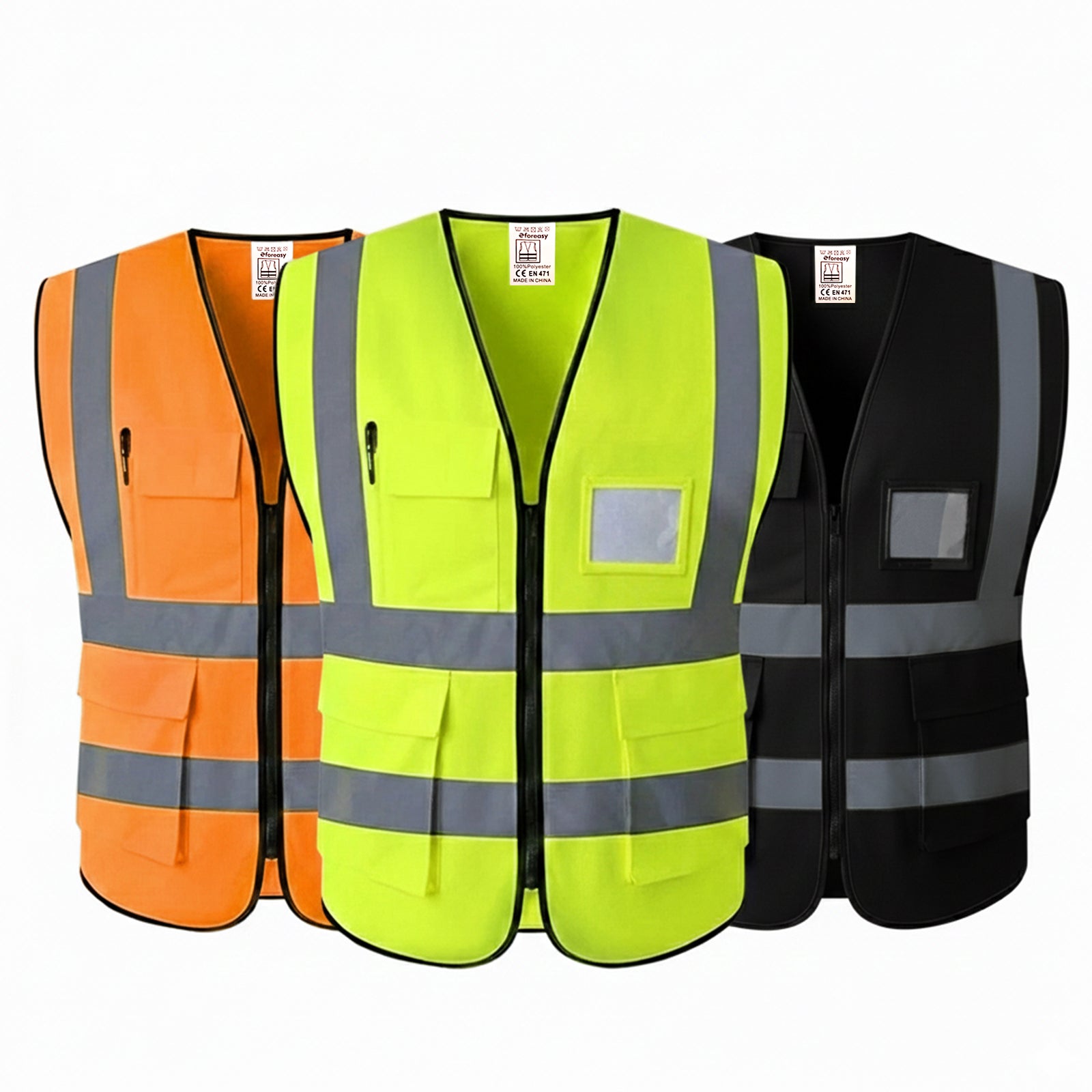 High Visibility Safety Vest Durable Functional - EN471 Compliant