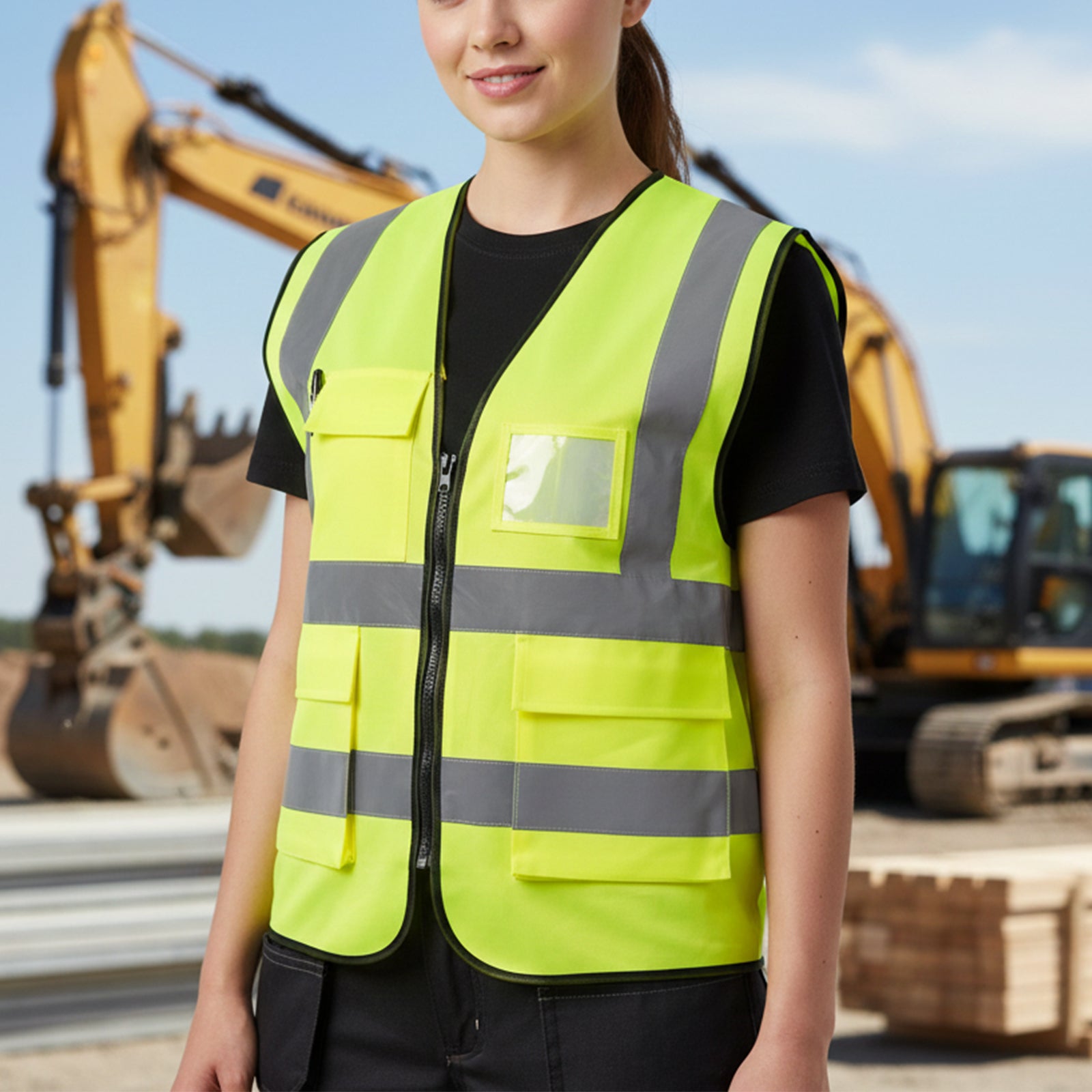 High Visibility Safety Vest Durable Functional - EN471 Compliant