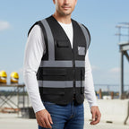 High Visibility Safety Vest Durable Functional - EN471 Compliant