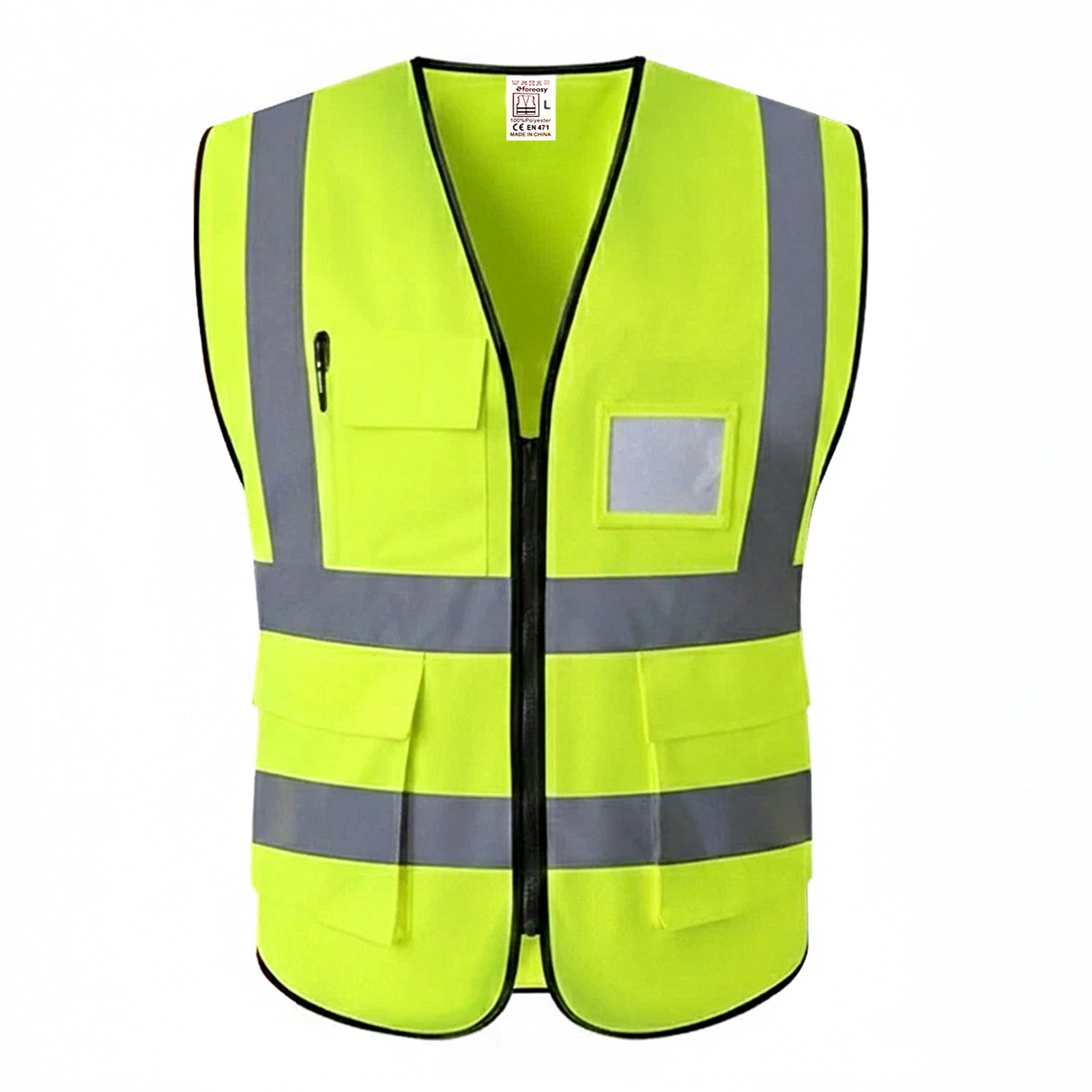 High Visibility Safety Vest Durable Functional - EN471 Compliant