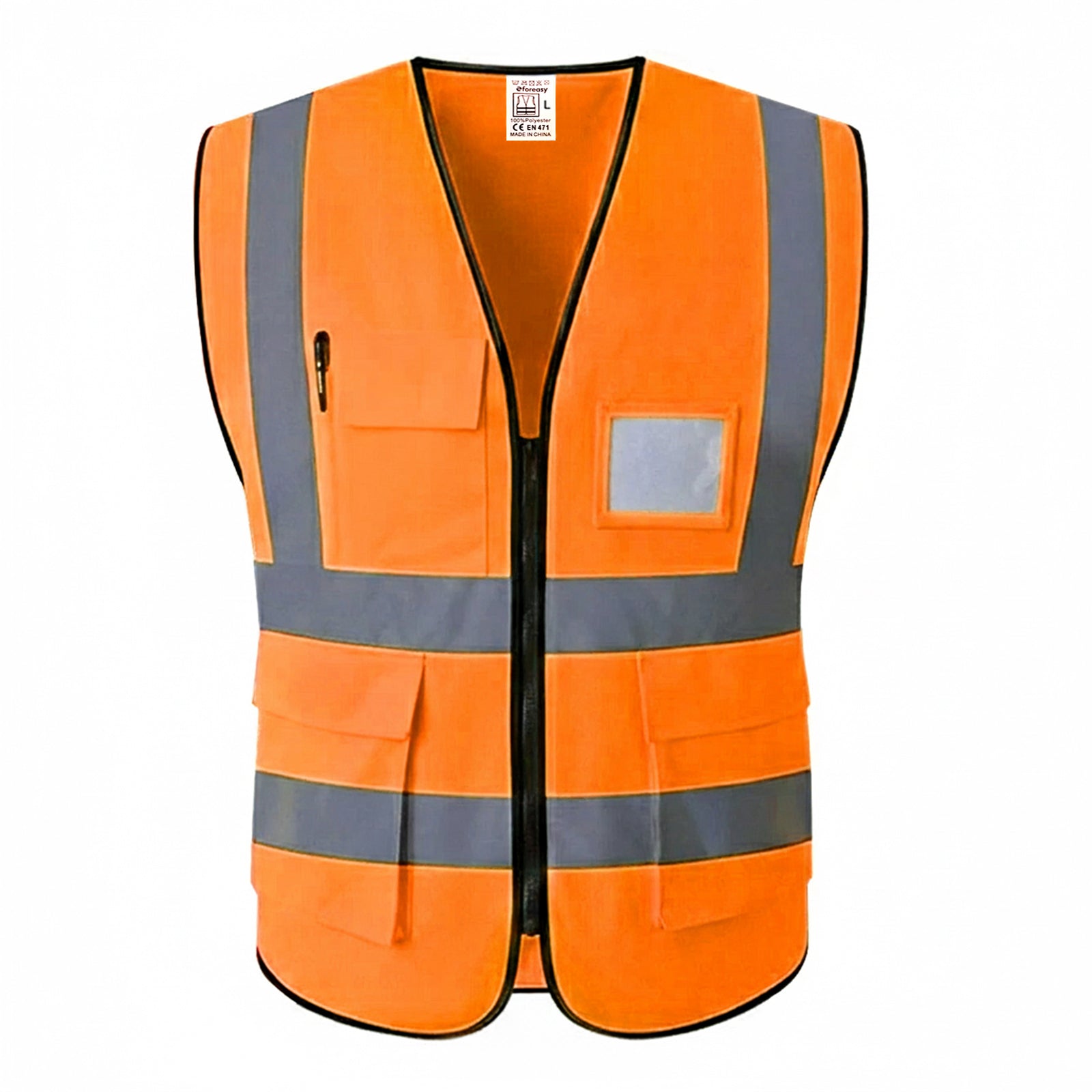 High Visibility Safety Vest Durable Functional - EN471 Compliant
