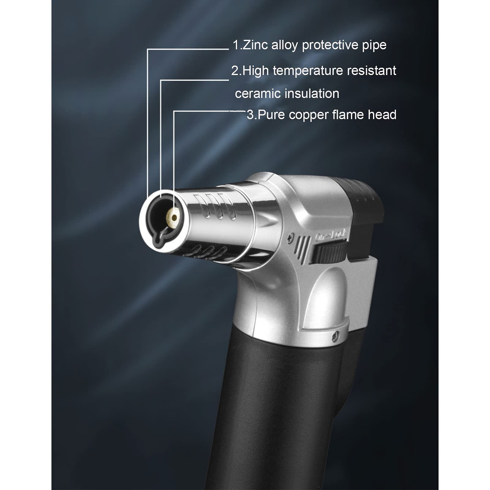 Miniature Gas Torch Welding Ignition Tool Head - Blue