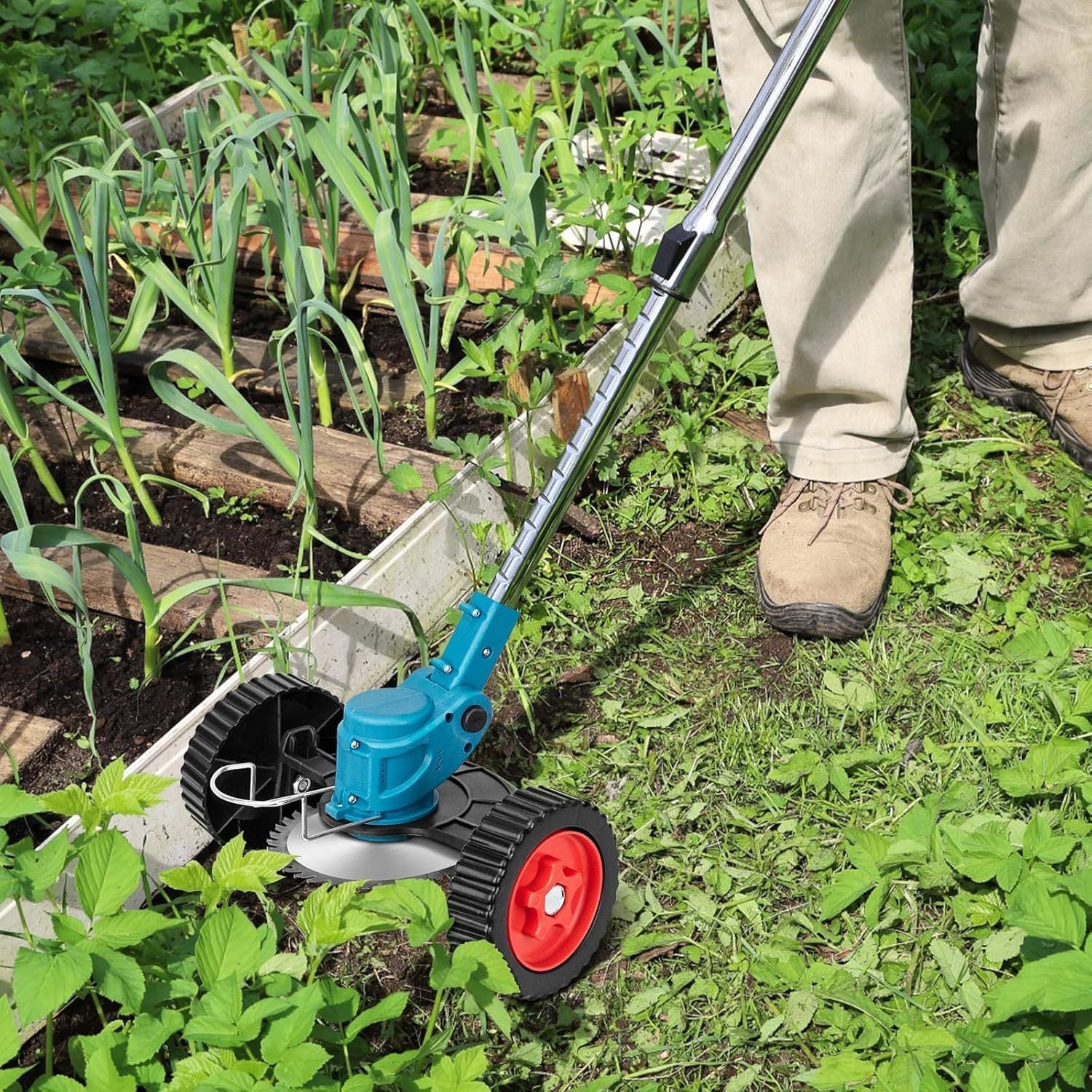 Electric Weed Wacker Cordless Lawn Edger With 2000mAh Li-Ion Battery